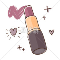 手描き風のリップのイラスト素材