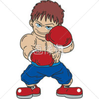 ボクサーの(1)イラスト