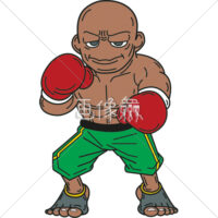 ボクサーの(4)イラスト