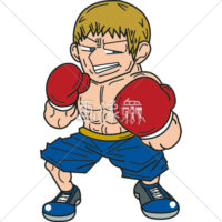ボクサーの(6)イラスト