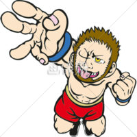格闘選手の(2)イラスト