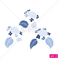 あじさいのイラスト(3)