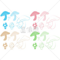 キノコのイラスト
