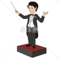 指揮者の(2)イラスト