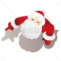 サンタクロース(上半身)のイラスト