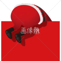 サンタクロース(後姿)のイラスト