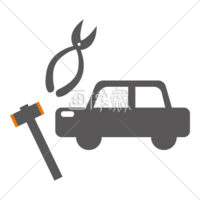 車検の(2)無料イラスト