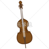 コントラバスのイラスト