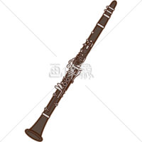 クラリネットのイラスト素材