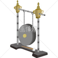 ガムランの代表的な楽器ゴング(ラナン)