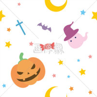 ハロウィンのシームレス模様素材(2)