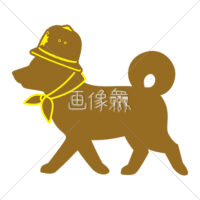 パトロール犬のイラスト・アイコン素材(2)