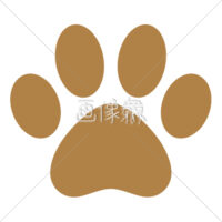犬の足跡の無料イラスト・アイコン素材