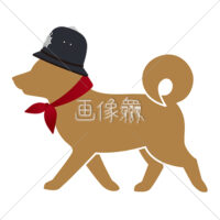パトロール犬のイラスト・アイコン素材(14)