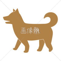 犬のイラスト・アイコン素材(19)