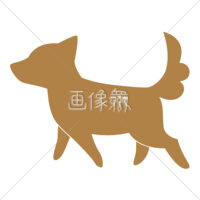 犬のイラスト・アイコン素材(23)