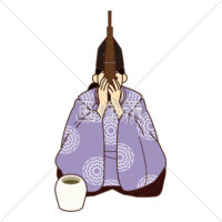 雅楽の楽器「笙(しょう)」を演奏する女の人(1)