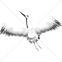 鶴のイラスト素材(1)