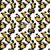 白地のヒョウ柄のパターンタイル模様