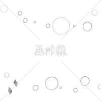 泡と葉のパターン(4)模様