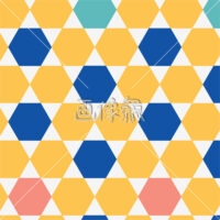 六角形のカラフルパターン(1)模様