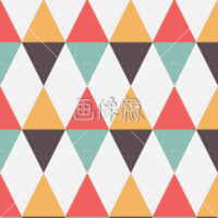 三角とダイヤのカラフルパターン(2)模様