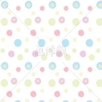 パステルカラーの水玉ドットパターン素材