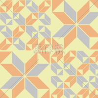 折り紙のようなパターン素材(イエロー)