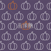 ハロウィンのシームレス模様素材(5)