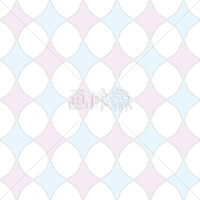 パステルカラーのひし形のパターン素材