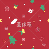 クリスマスのシームレス模様素材(1)