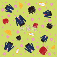 小学生のシームレス模様素材(3)