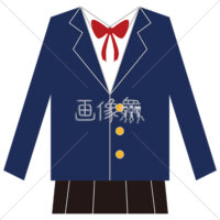 女の子の制服のイラスト素材(1)