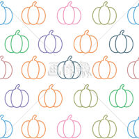 ハロウィンのシームレス模様素材(7)