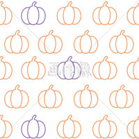 ハロウィンのシームレス模様素材(8)