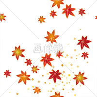 紅葉の柄シームレス模様素材(3)