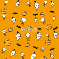 ハロウィンのシームレス模様素材(15)