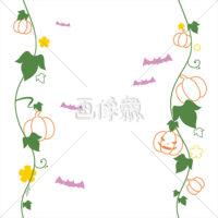 ハロウィンのシームレス模様素材(17)