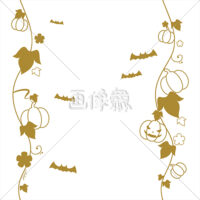 ハロウィンのシームレス模様素材(19)