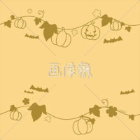 ハロウィンのシームレス模様素材(22)