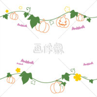 ハロウィンのシームレス模様素材(23)