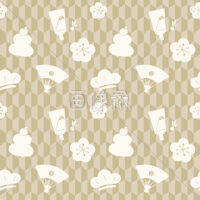 お正月のシームレス模様素材(2)