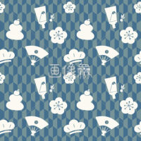お正月のシームレス模様素材(4)