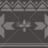 雪の結晶のノルディック柄シームレス模様素材(4)