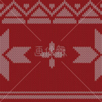 雪の結晶のノルディック柄シームレス模様素材(5)