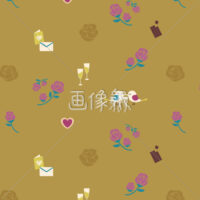 鳥のカップルのシンプルなシームレス模様素材(2)