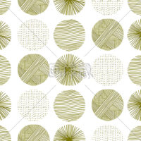 北欧風サークル柄のシームレス模様素材(3)