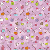 バレンタインのシームレス模様素材(1)