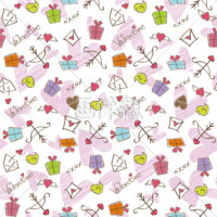 バレンタインのシームレス模様素材(2)