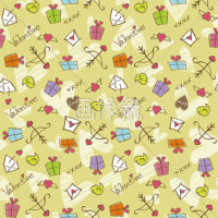 バレンタインのシームレス模様素材(3)